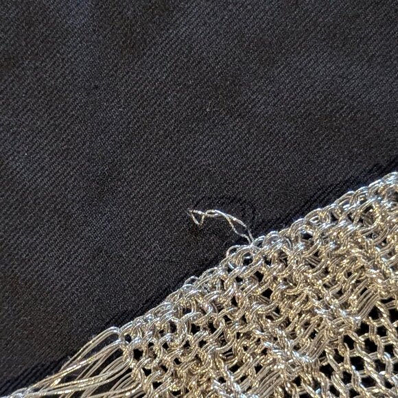 Silver Metallic Mesh Backless Mini Dress S/M Party NYE - Picture 13 of 15